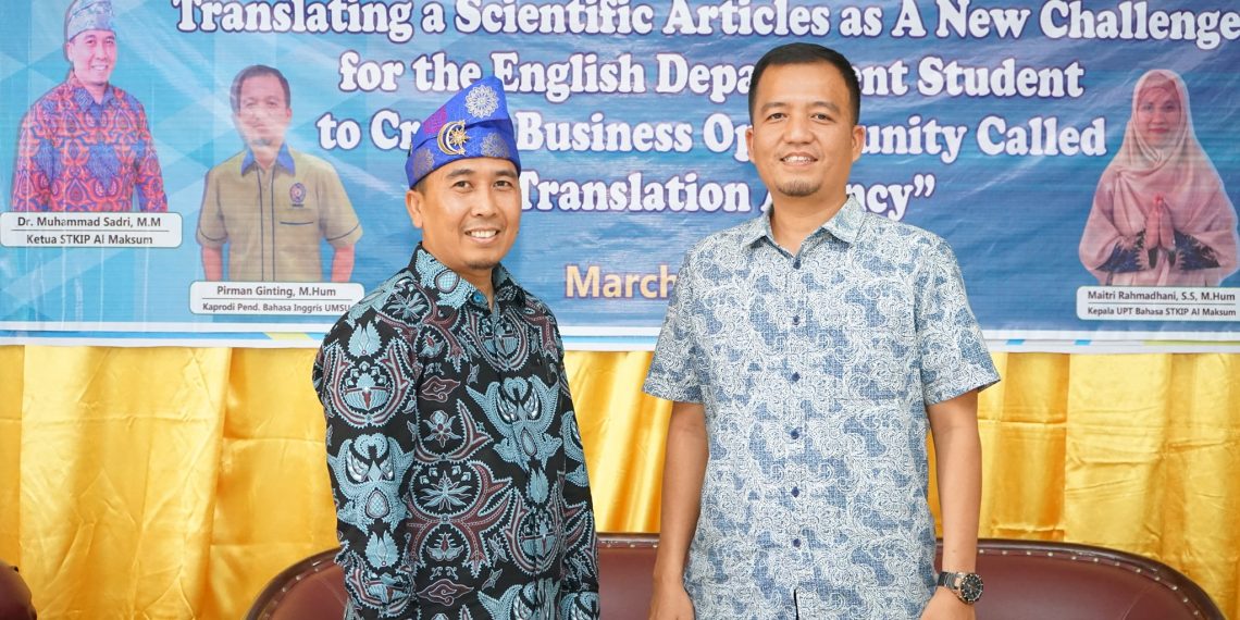 Jadi Narasumber Workshop on Translation, Pirman Ginting : Translation dan Tantangan Era Industri 4.0.