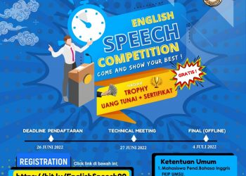 Program Studi Pendidikan Bahasa Inggris FKIP UMSU Menggelar Kegiatan English Speech Competition 2022 Dengan Tema Peran Dalam Menghadapi Era Digital Bagi Mahasiswa/i