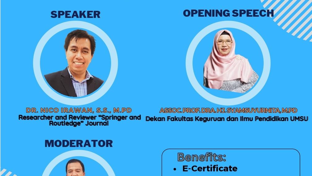 Program Studi Pendidikan Bahasa Inggris FKIP UMSU Gelar Webinar Tembus Jurnal Internasional Bereputasi Web of Science dan Scopus Tahun 2023