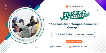 Jadwal Perkuliahan Semester Genap T.A. 2023/2024