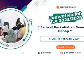 Jadwal Perkuliahan Semester Genap T.A. 2023/2024