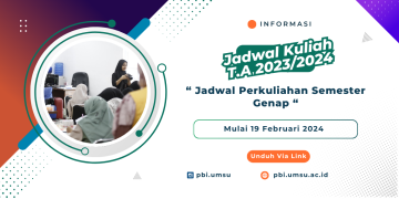 Jadwal Perkuliahan Semester Genap T.A. 2023/2024